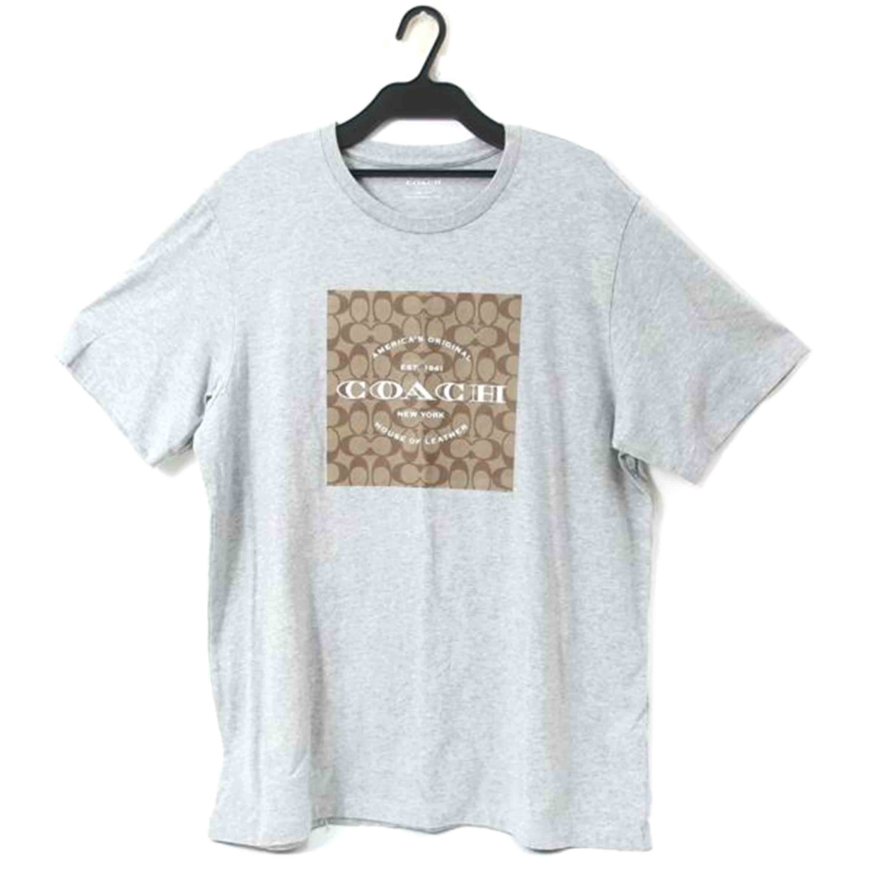 COACH コーチ/シグネチャースクエアTシャツ XLサイズ グレー/CO790//Aランク/65