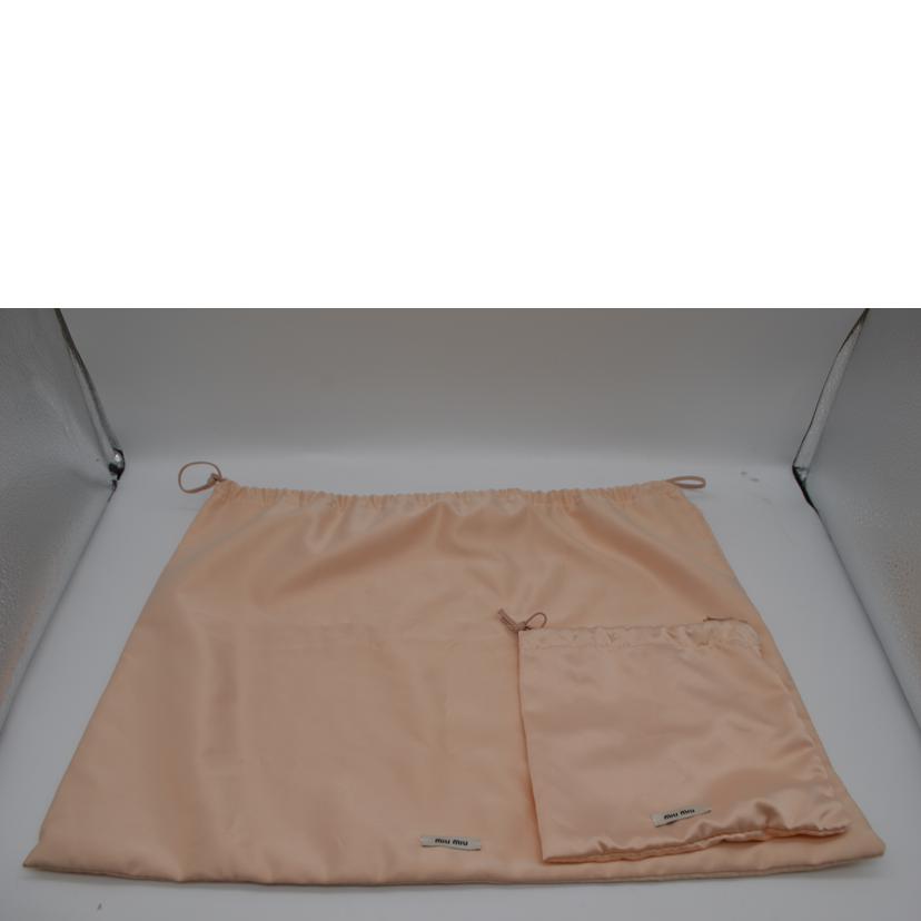 miu miu ミュウミュウ/マテラッセナッパクリスタル2wayレザーハンド/オパール/5BA067//158/Aランク/89