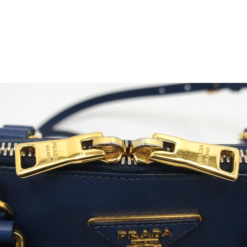 PRADA プラダ/サフィアーノレザー2wayハンド/ブルー/Gカード/1BZ837//231/ABランク/75