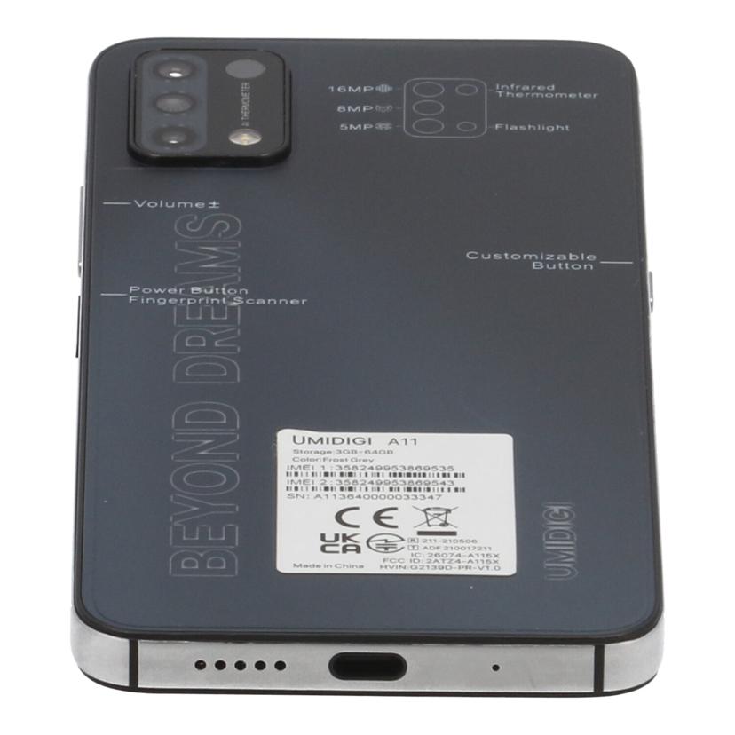 UMIDIGI ユミディジ /スマートフォン/A11//A113640000033347/Bランク/64