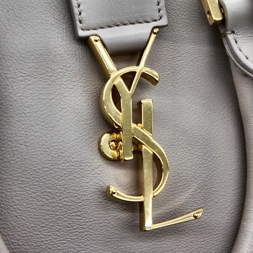 SAINT LAURENT サンローラン/ネイビーカバス レザー2wayハンドバッグ//Aランク/81