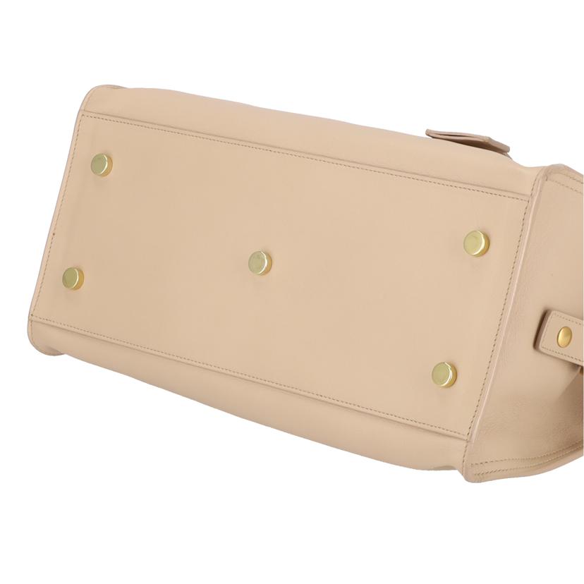 SAINT LAURENT サンローラン/ネイビーカバス レザー2wayハンドバッグ//Aランク/81