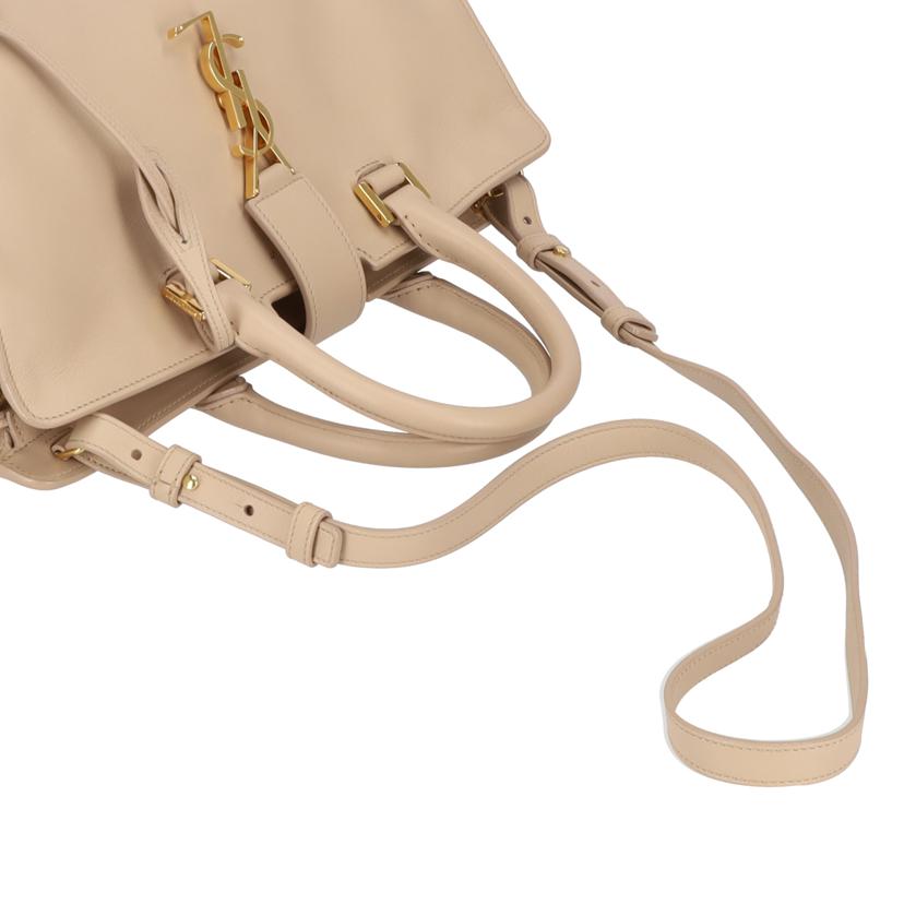 SAINT LAURENT サンローラン/ネイビーカバス レザー2wayハンドバッグ//Aランク/81