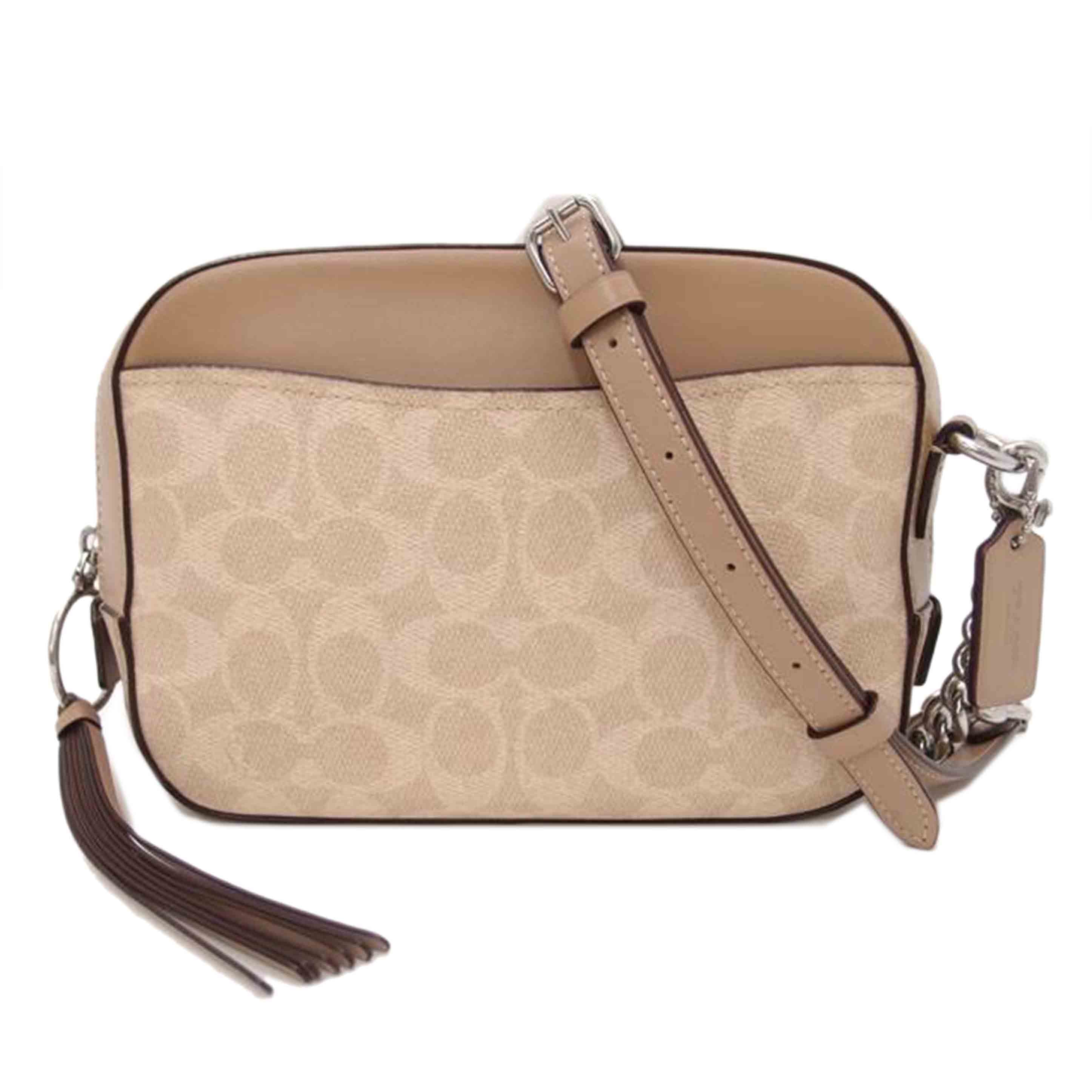 COACH コーチ/シグネチャーチェーンショルダー/ベージュ/31208//D20**/Aランク/69