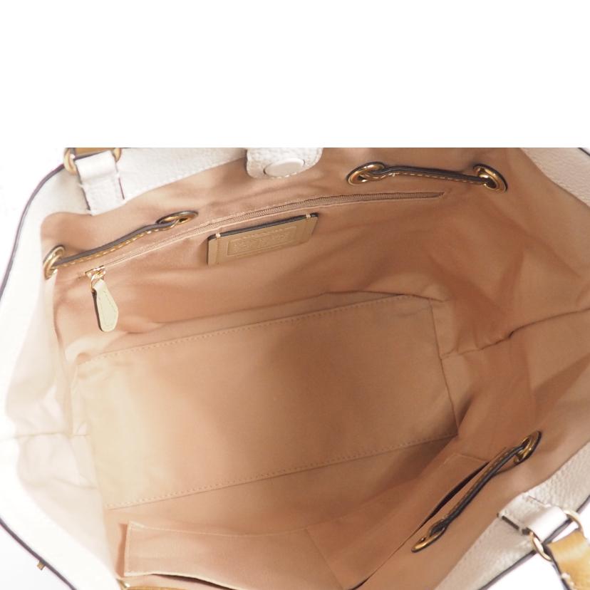 COACH コーチ/アンディ トートバッグ/チョーク×ブラウン/CA165//Aランク/79