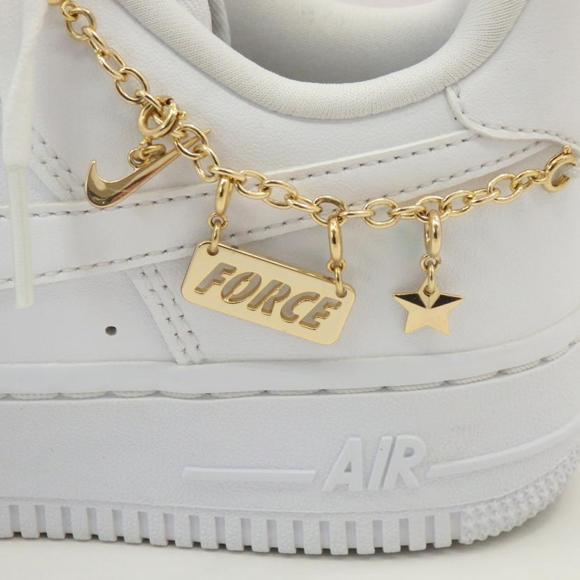 NIKE ナイキ/AIR FORCE 1 07 LX /ゴールドチェーン/DD1525-100//Aランク/77