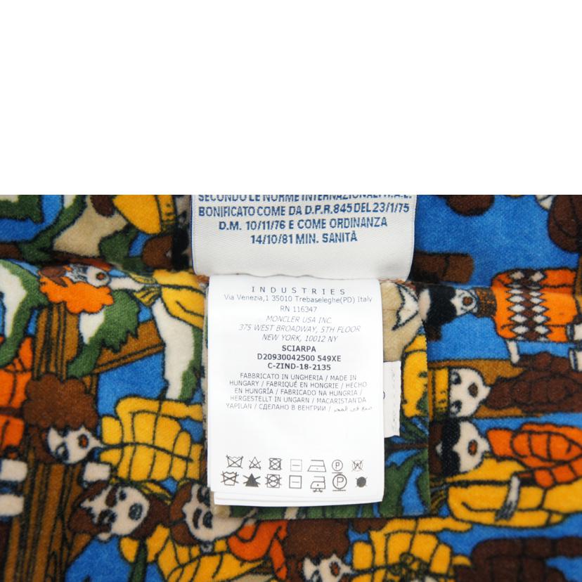 MONCLER MONCLER/ダウン総柄マフラー//ABランク/85