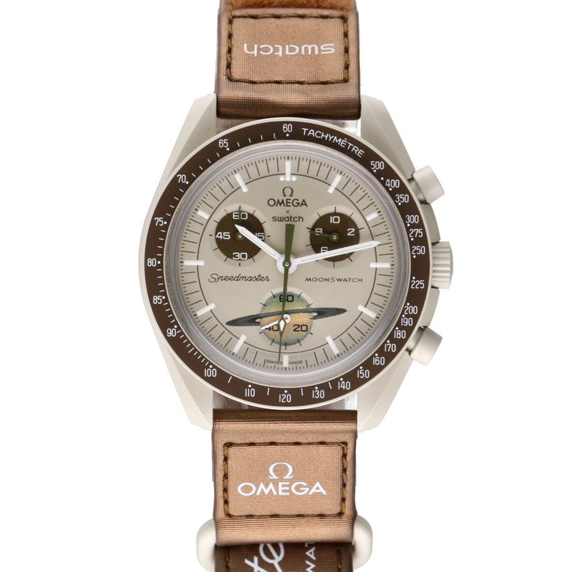 OMEGA×SWATCH オメガ×スウォッチ/ムーンスウォッチ/MISSION TO SATURN/クォーツ/S033T100//Aランク/75