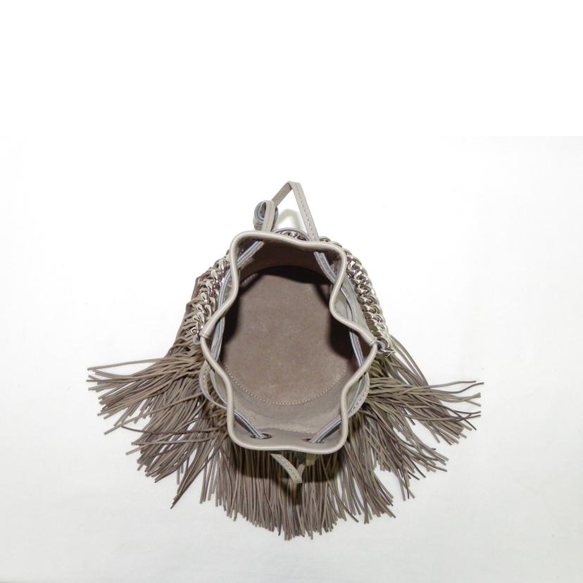 J&M Davidson ジェイアンドエムデヴィッドソン/MEDIUM FRINGE CARNIVAL WITH STUDS ショルダーバッグ グレージュ/LMDC-1XX-SCNP//Aランク/81