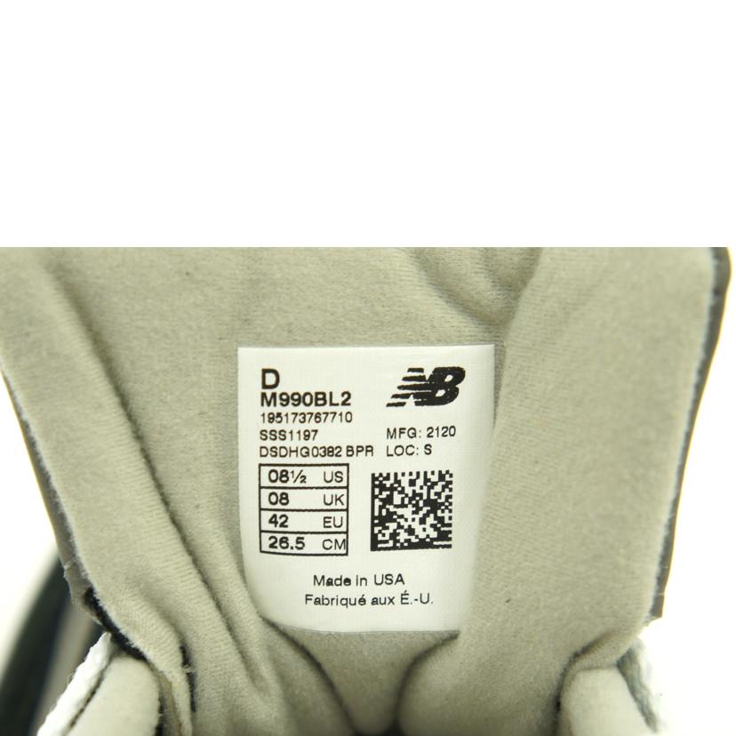 New balance ニューバランス/New balance スニーカー/M990BL2//SAランク/75