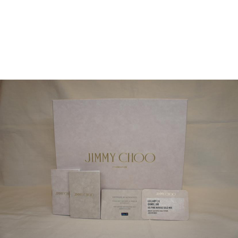 JIMMY CHOO ジミーチュウ/LULLABYスタースタッズレザーチェーンバッグピンク//SAランク/92