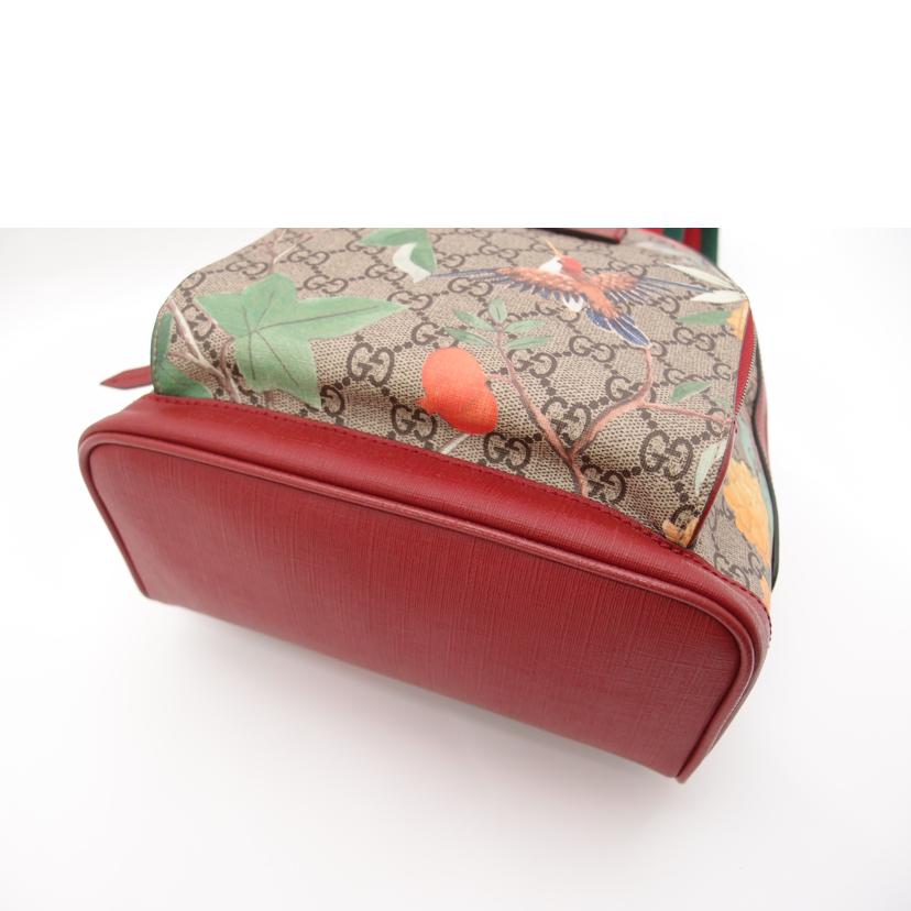 GUCCI/GGスプリームティアンバックパック/レッド/427042//213***/Aランク/69