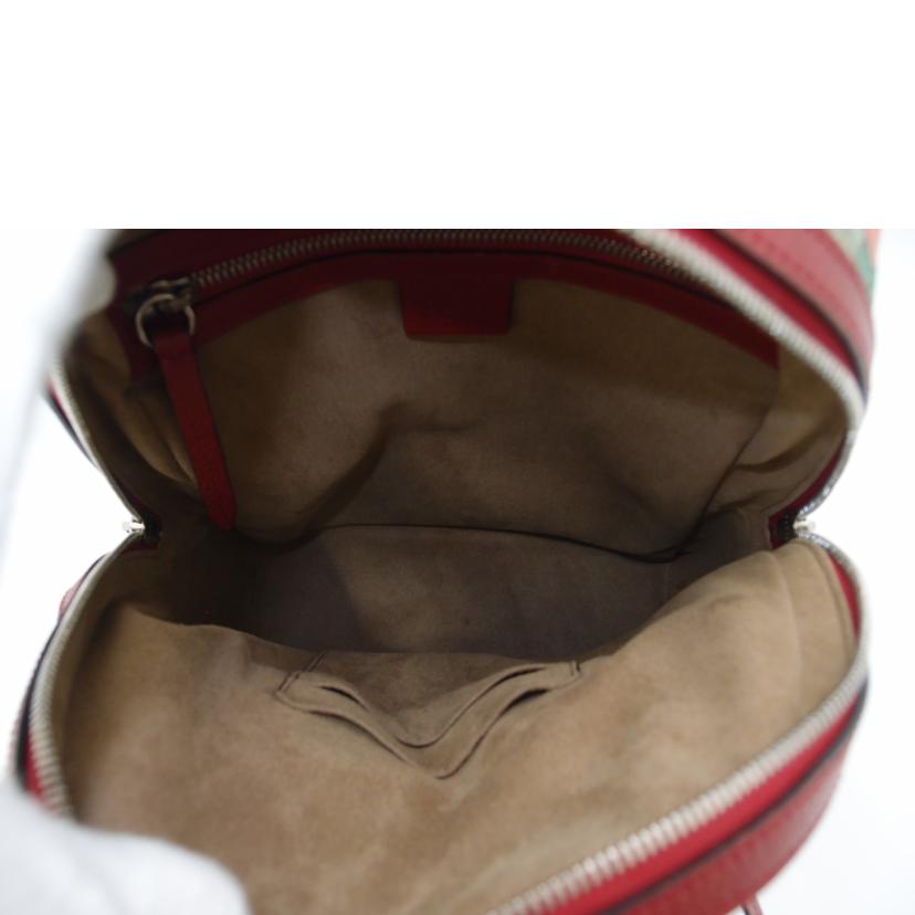 GUCCI/GGスプリームティアンバックパック/レッド/427042//213***/Aランク/69