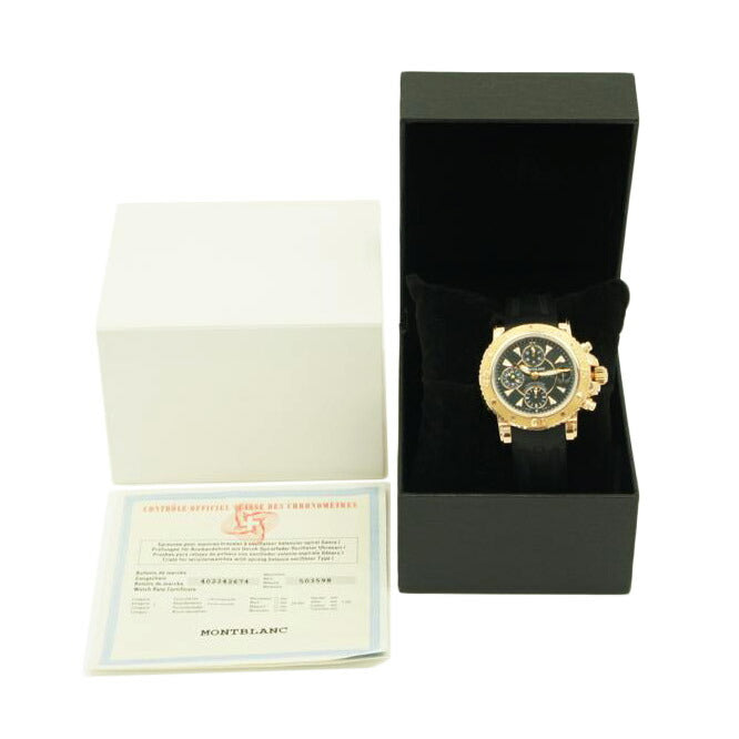 MONT BLANC モンブラン/750(K18)クロノグラフ/自動巻き/7115-PL644101//Aランク/91