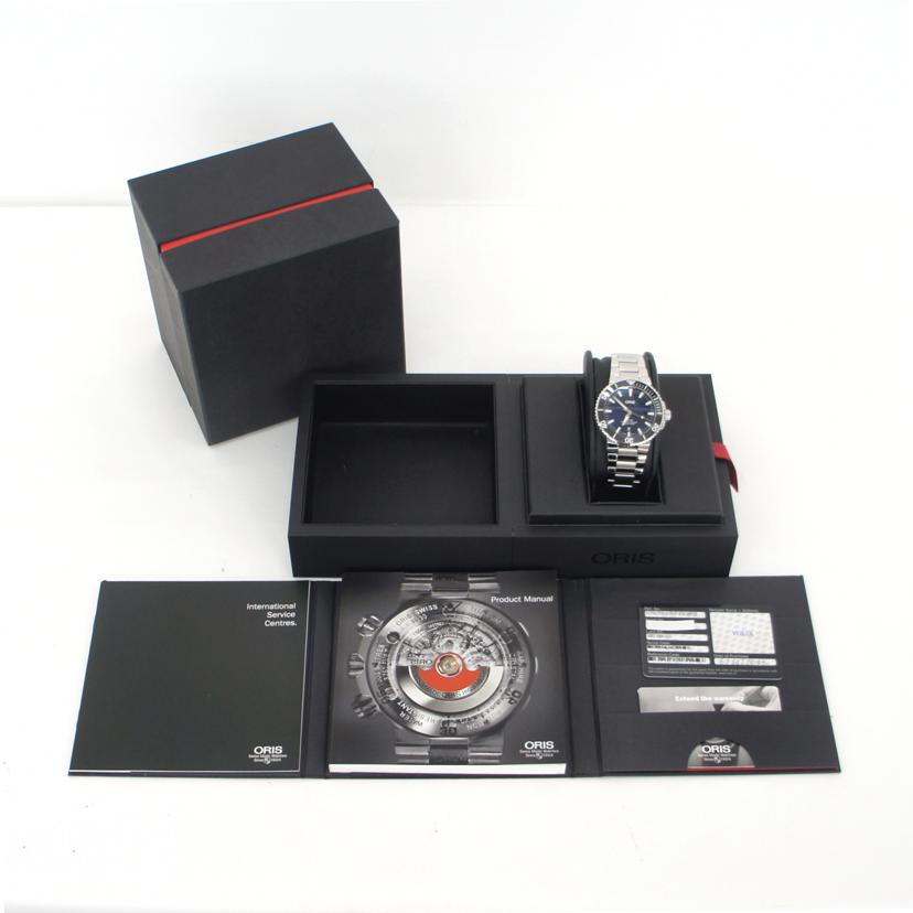 ORIS オリス/アクイスデイト・ネイビー/メンズ/自動巻/01 733 7730 4135-07//36-*****/Aランク/75