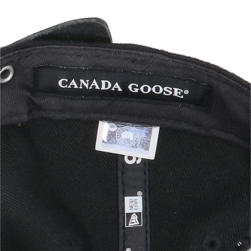 CANADA GOOSE カナダグース/NEW ERAクラシック ディスク キャップ /ブラック//Bランク/18