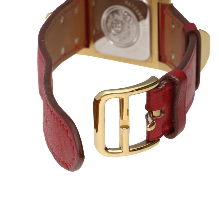 HERMES エルメス/メドール・レッド/レディース/クオーツ/ME1.201//611***/ABランク/09