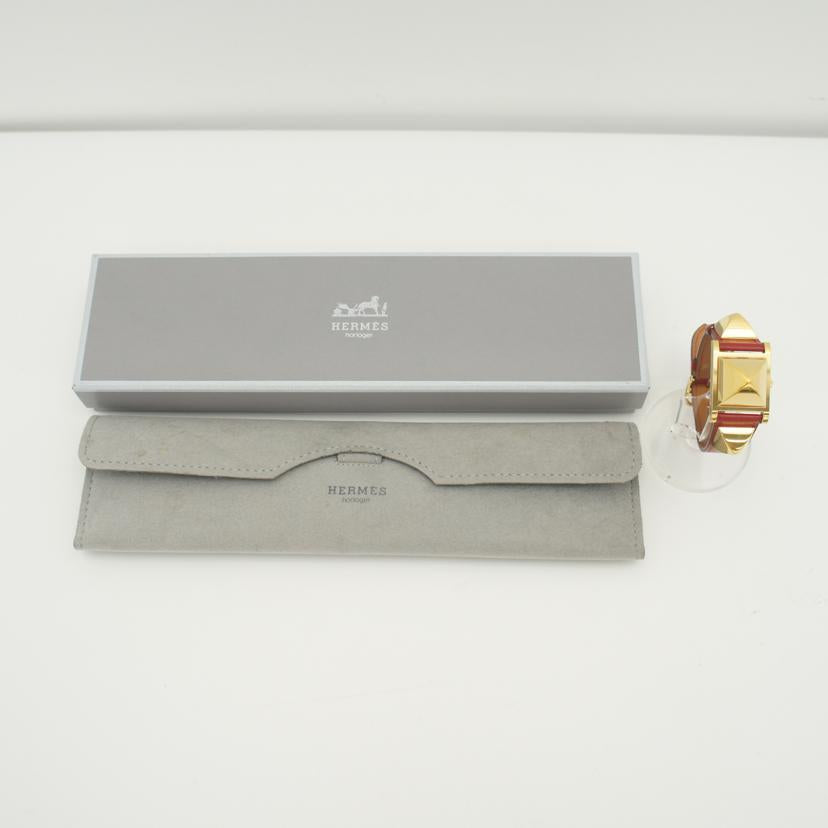HERMES エルメス/メドール・レッド/レディース/クオーツ/ME1.201//611***/ABランク/09