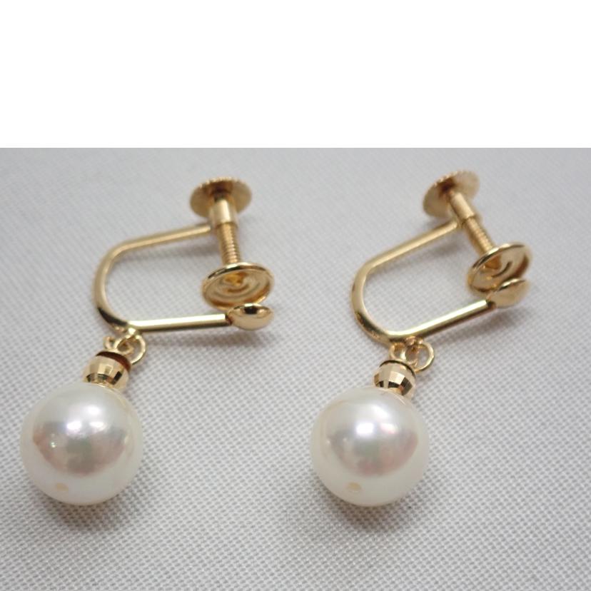 /K18イヤリング/7,0ミリ//Aランク/62