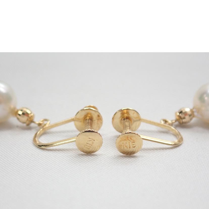 /K18イヤリング/7,0ミリ//Aランク/62