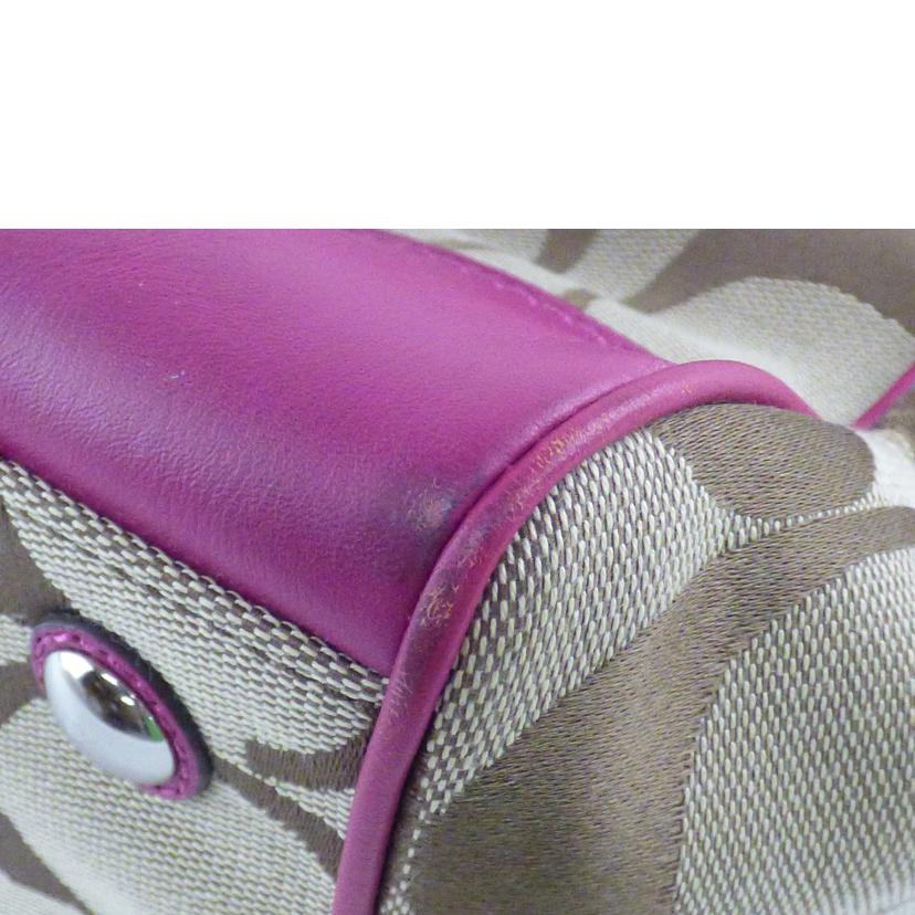 COACH コーチ/シグネチャー/トートバッグ/ベージュ/パープル/F21151//G13**/ABランク/64