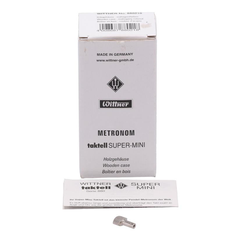 Wittner ウィットナー/メトロノーム/Taktell Super Mini /880210//JAN4008687880218/Bランク/19
