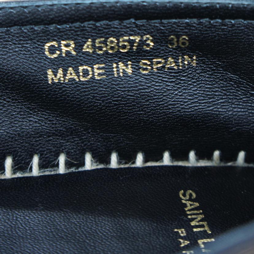 Saint Laurent サンローラン /YSL エンボスドレザーエスパドリーユ/458573//サイズ:36/Aランク/91