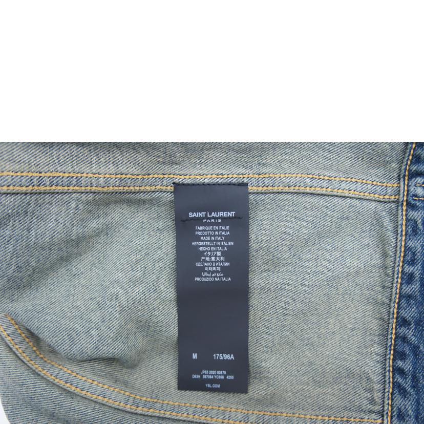 SAINT LAURENT PARIS サンローランパリ/ ウォッシュ加工デニムジャケット/597064//Aランク/67