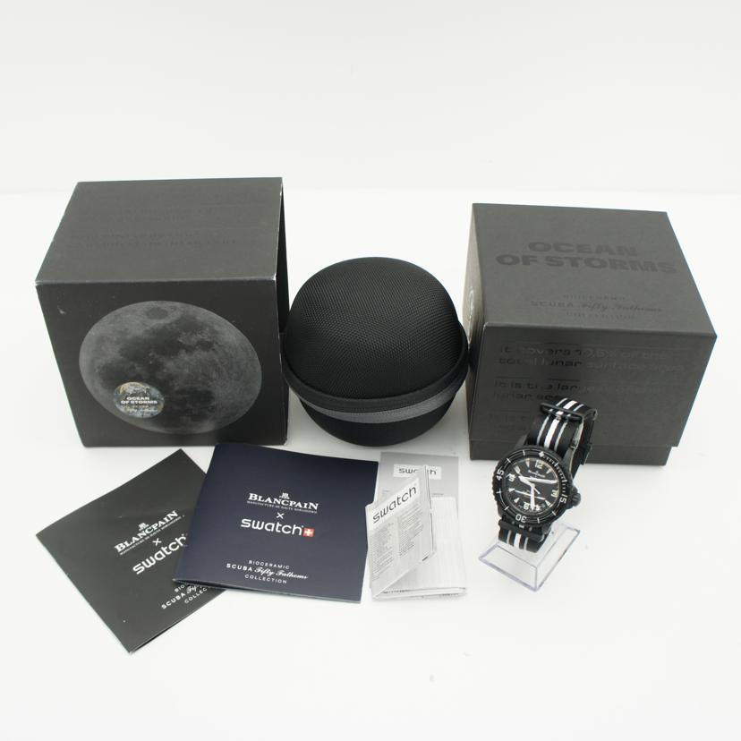 BLANCPAIN×swatch ブランパン×スウォッチ/スクーバフィフティファゾムス/オーシャンオブストーム/AT/SO35B400//SAランク/06