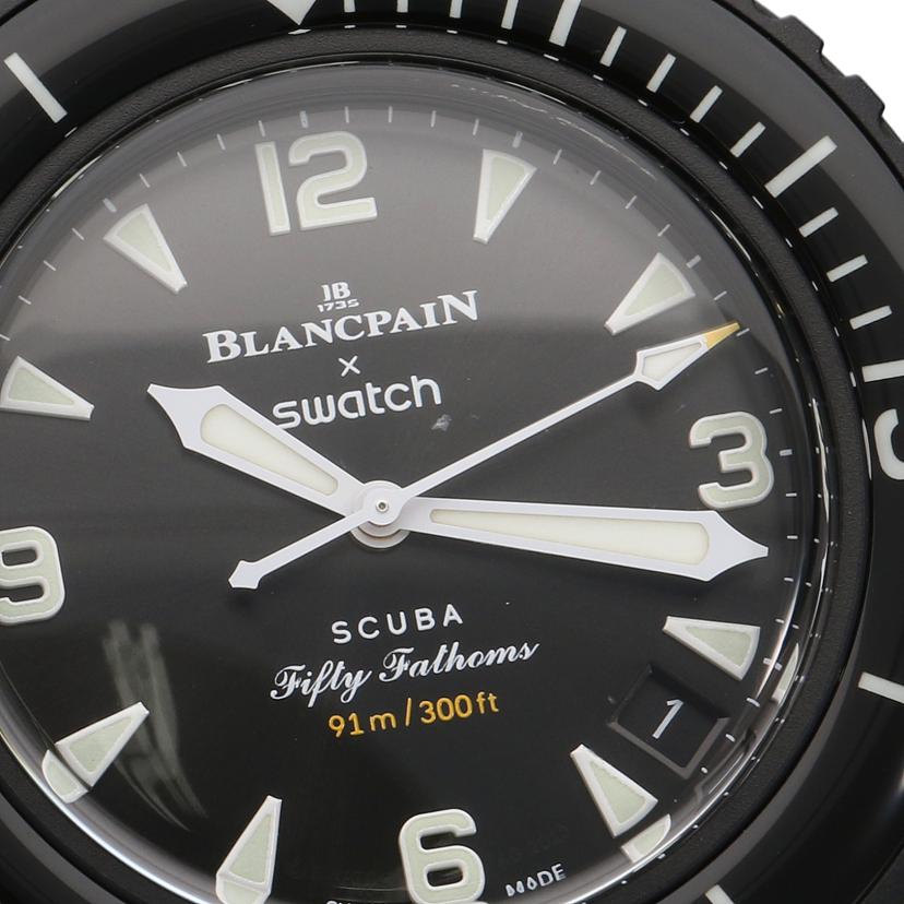 BLANCPAIN×swatch ブランパン×スウォッチ/スクーバフィフティファゾムス/オーシャンオブストーム/AT/SO35B400//SAランク/06