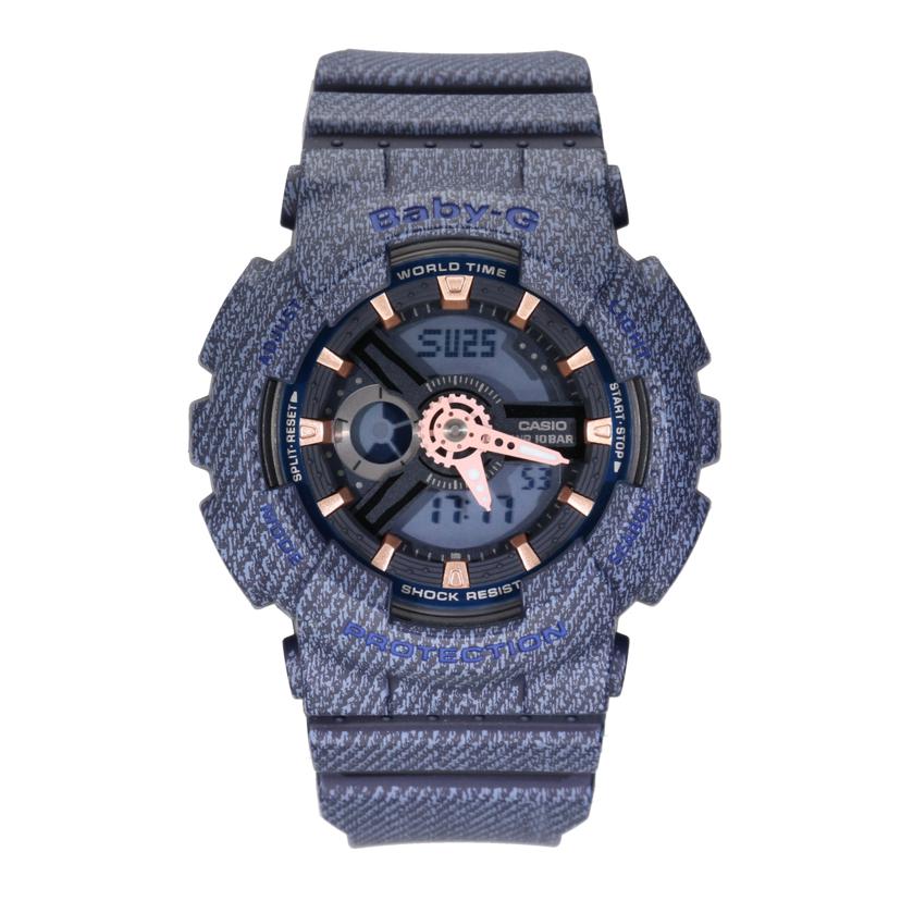 CASIO カシオ/BABY−G/デジアナウォッチ/クォーツ/デニムドカラー/BA-110DE-2A1JF/533*/SAランク/18【中古】 CASIO カシオ/時計｜WonderREX-ONLINE 公式通販サイト