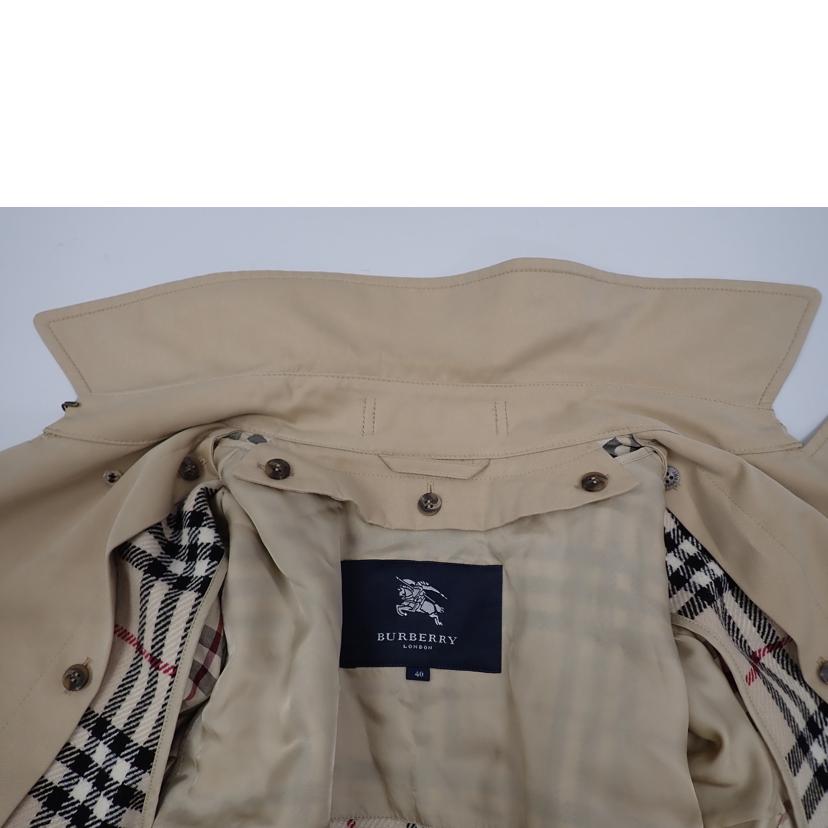 BURBERRY LONDON バーバリーロンドン/★BURBERRY LONDON ノバチェックライナー付きトレンチコート/FR018-615-51//40/Bランク/62