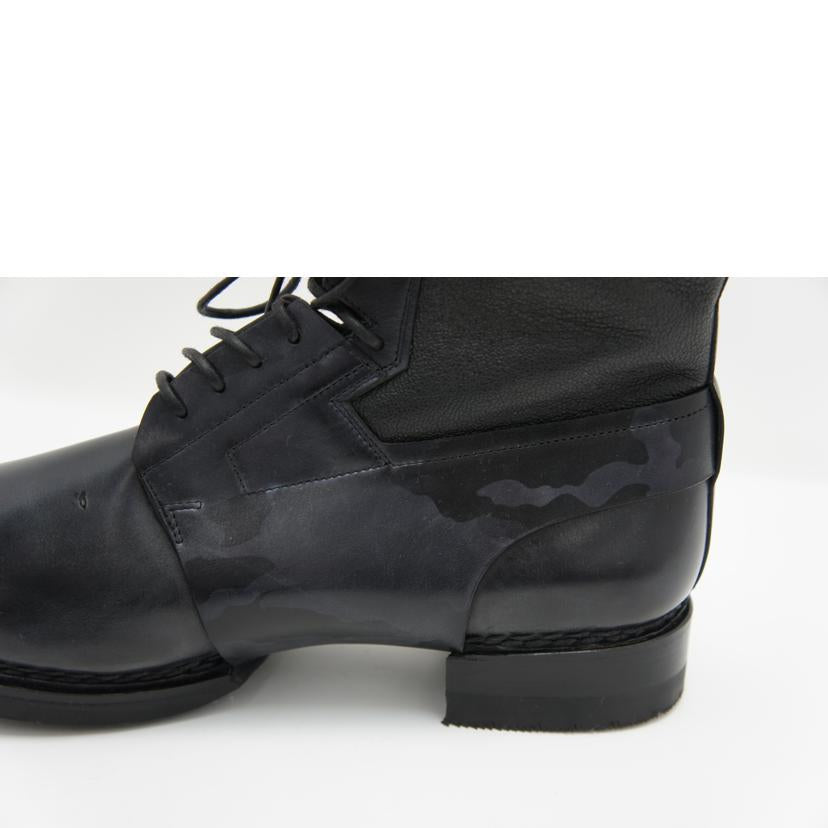 Santoni Santoni/カモフラ柄ショートブーツ/ブラック//SAランク/20