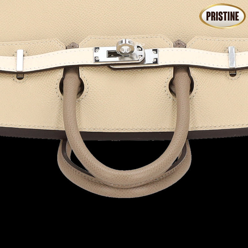 HERMES エルメス/バーキン25トリコロール/エプソン/トレンチ.クレ.エトゥープ/SV金具//K/SAランク/92