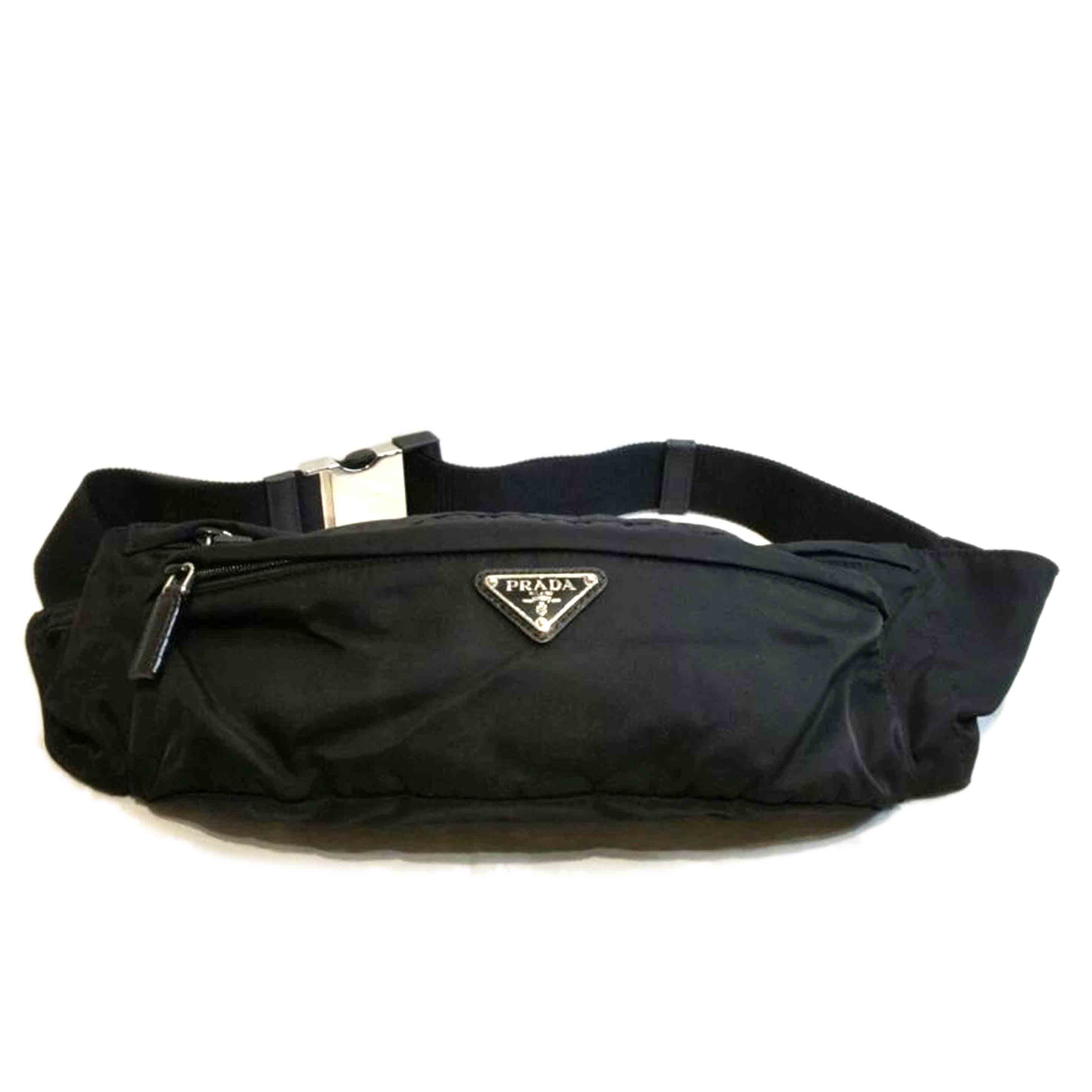 PRADA プラダ/ナイロンウエストポーチ/ボディバッグブラック//165/ABランク/92