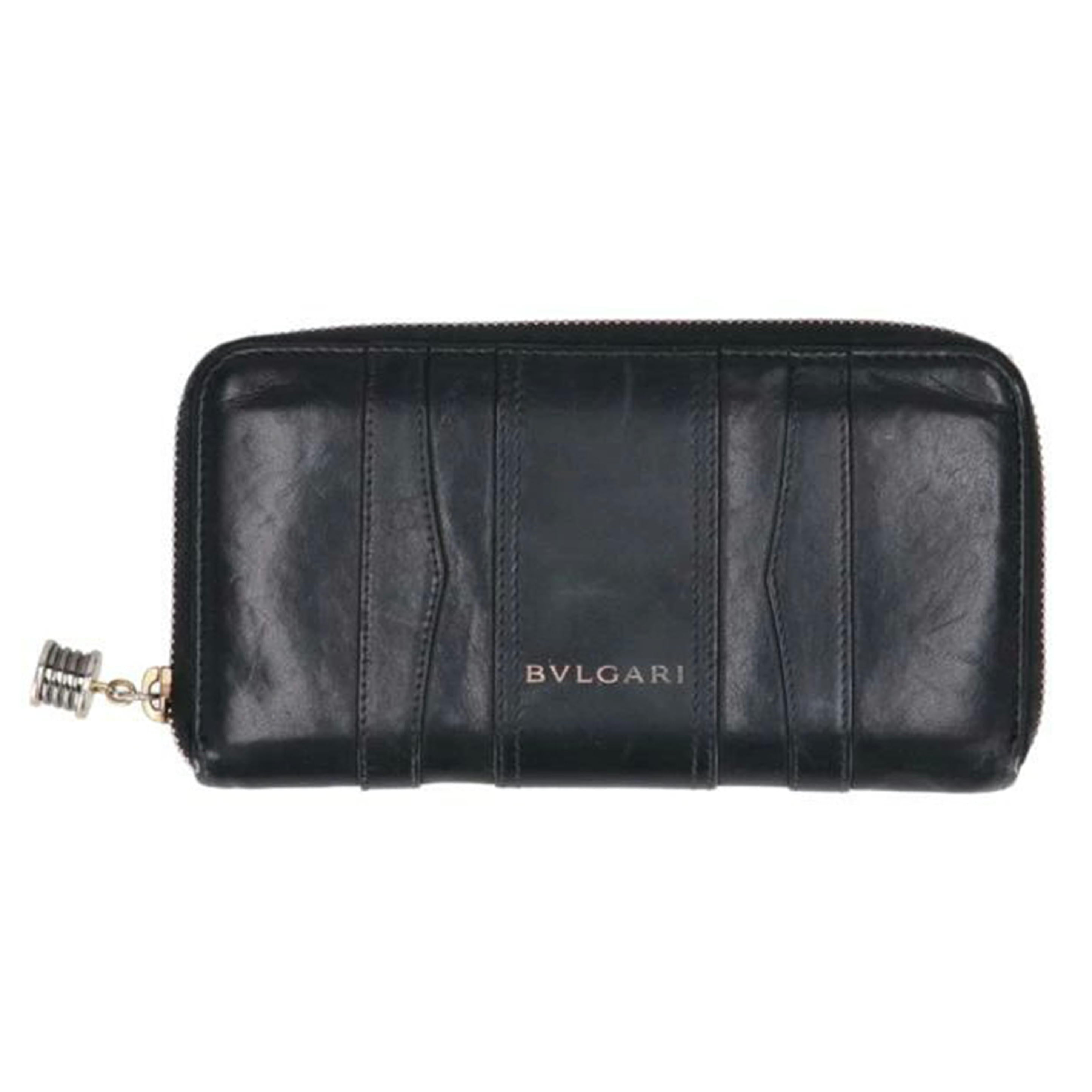 BVLGARI ブルガリ/ビーゼロワン/ラウンドファスナー長財布/ブラック/33770//FG・***/Bランク/18