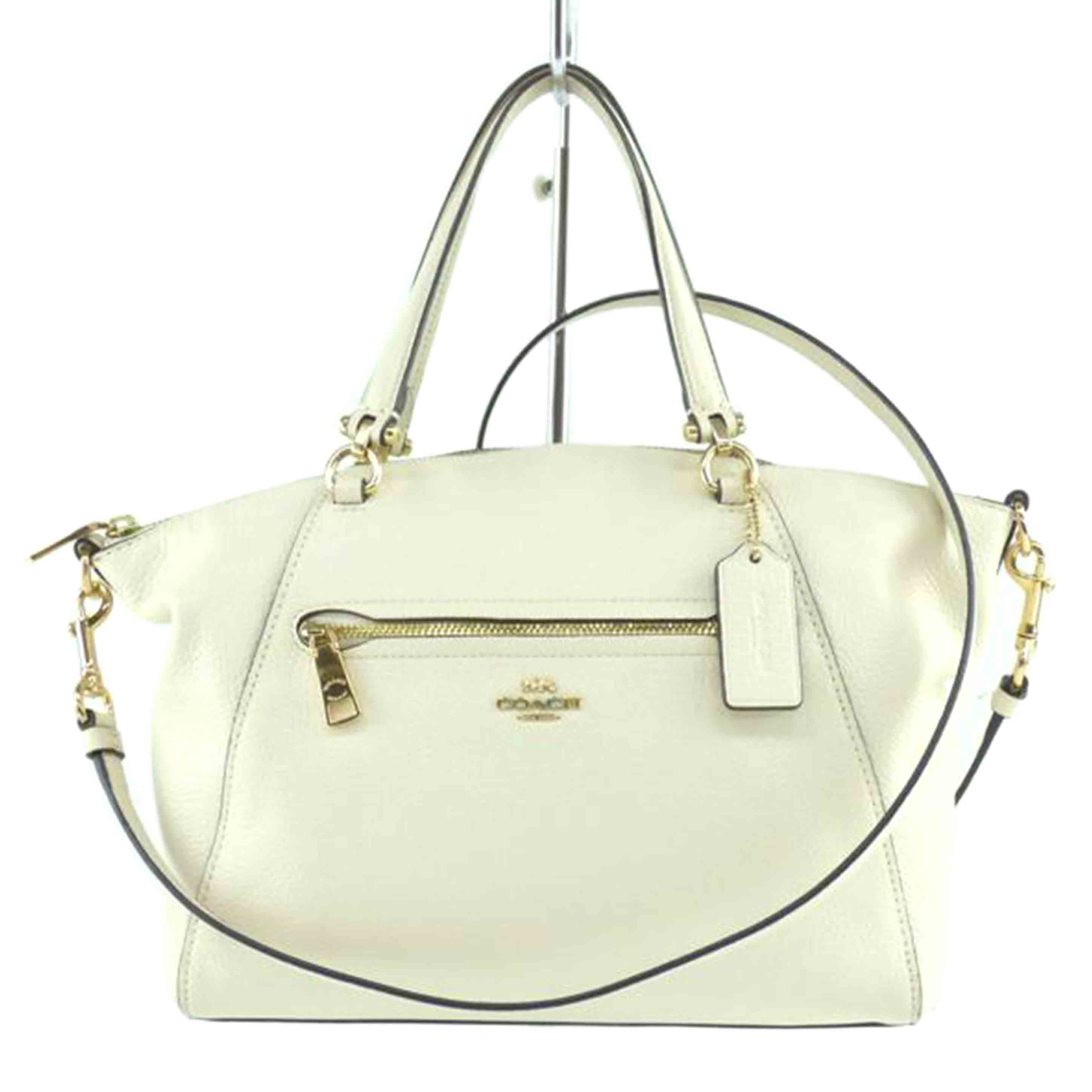 COACH コーチ/2WAYハンド/アイボリー/カーフ/79997//K20**/Bランク/64