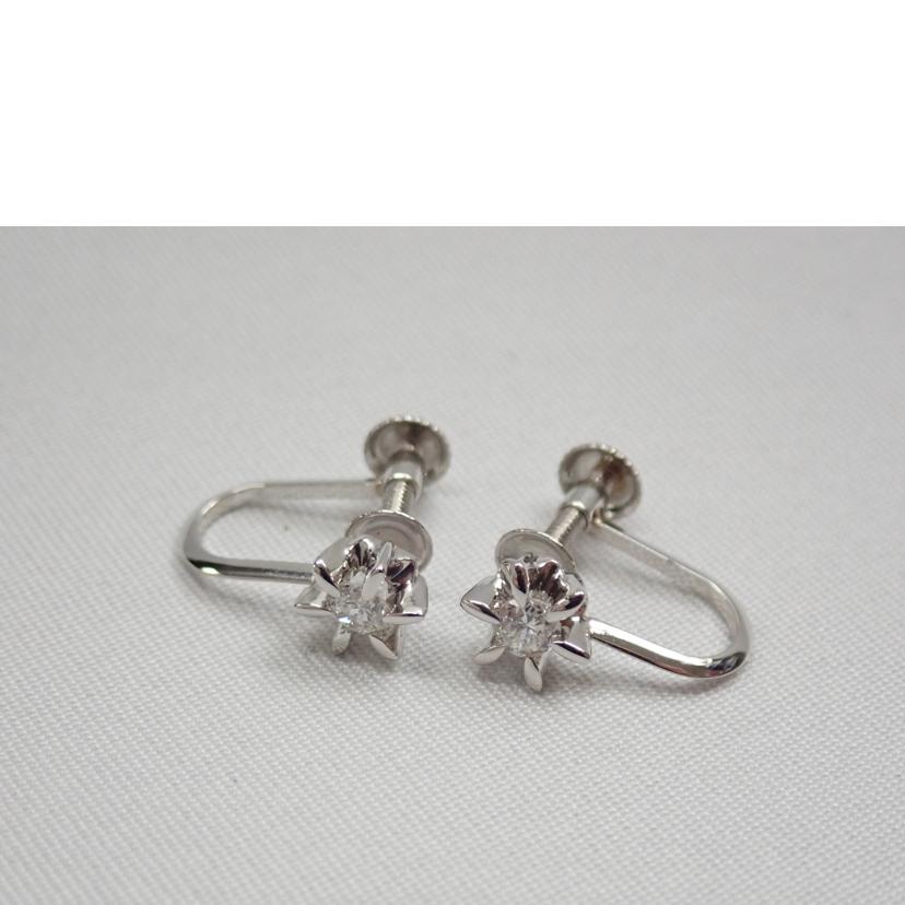 /Pt900ダイヤイヤリング//Aランク/62