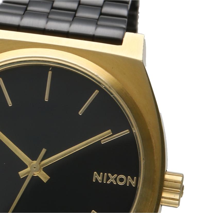 NIXON ニクソン/ブラック文字盤/ゴールドケースアナログウォッチ/クォーツ//ABランク/18