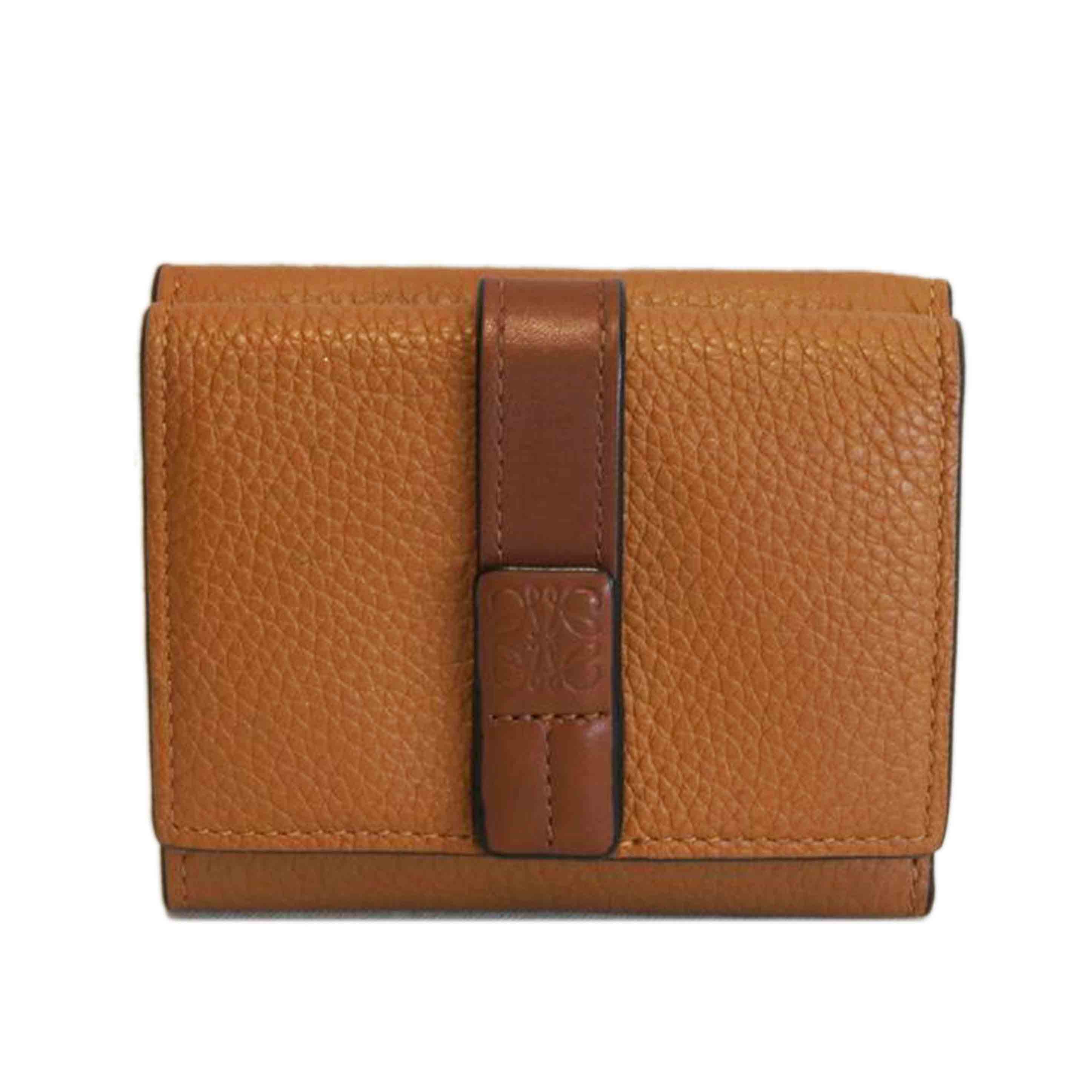 LOEWE ロエベ/トライフォールドウォレット/ソフトグレインドカーフ//Aランク/92