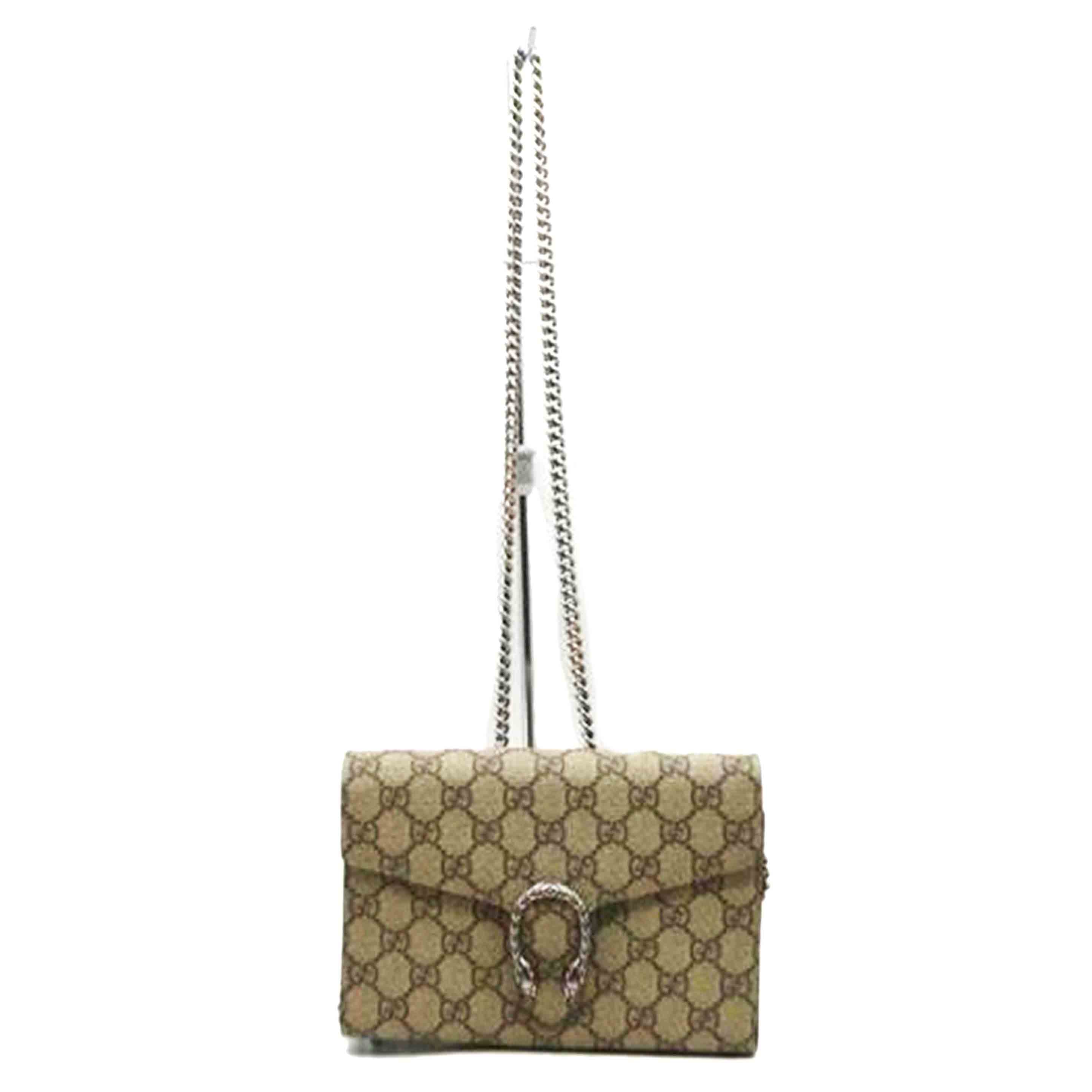 GUCCI グッチ/GGススプリームディオニュソスチェーンレザーウォレット/401231//496***/Aランク/89