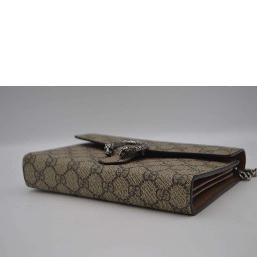 GUCCI グッチ/GGススプリームディオニュソスチェーンレザーウォレット/401231//496***/Aランク/89
