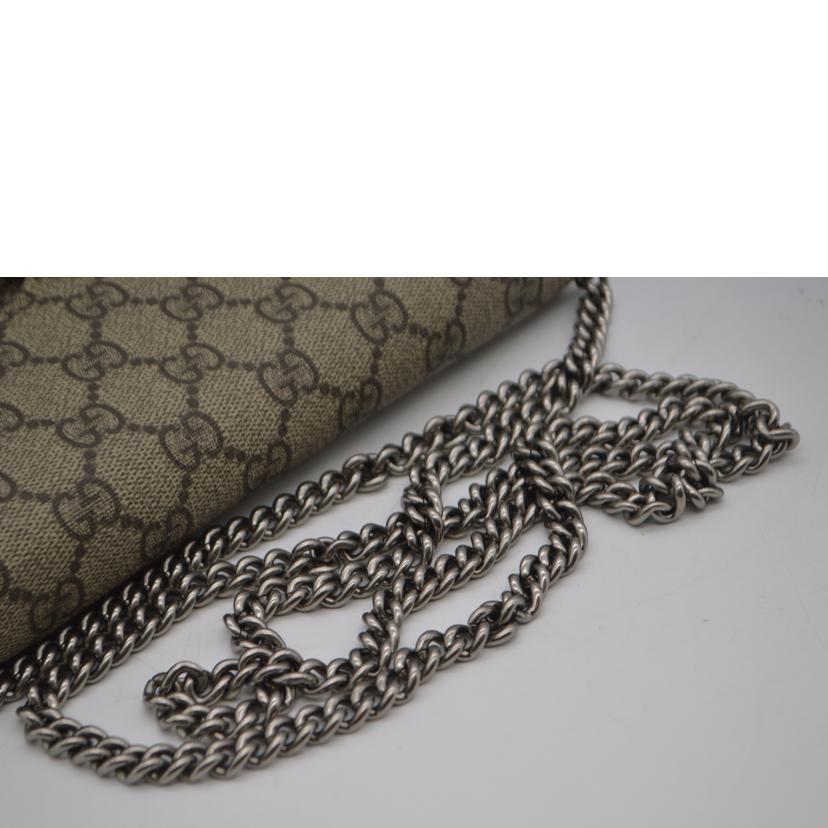 GUCCI グッチ/GGススプリームディオニュソスチェーンレザーウォレット/401231//496***/Aランク/89