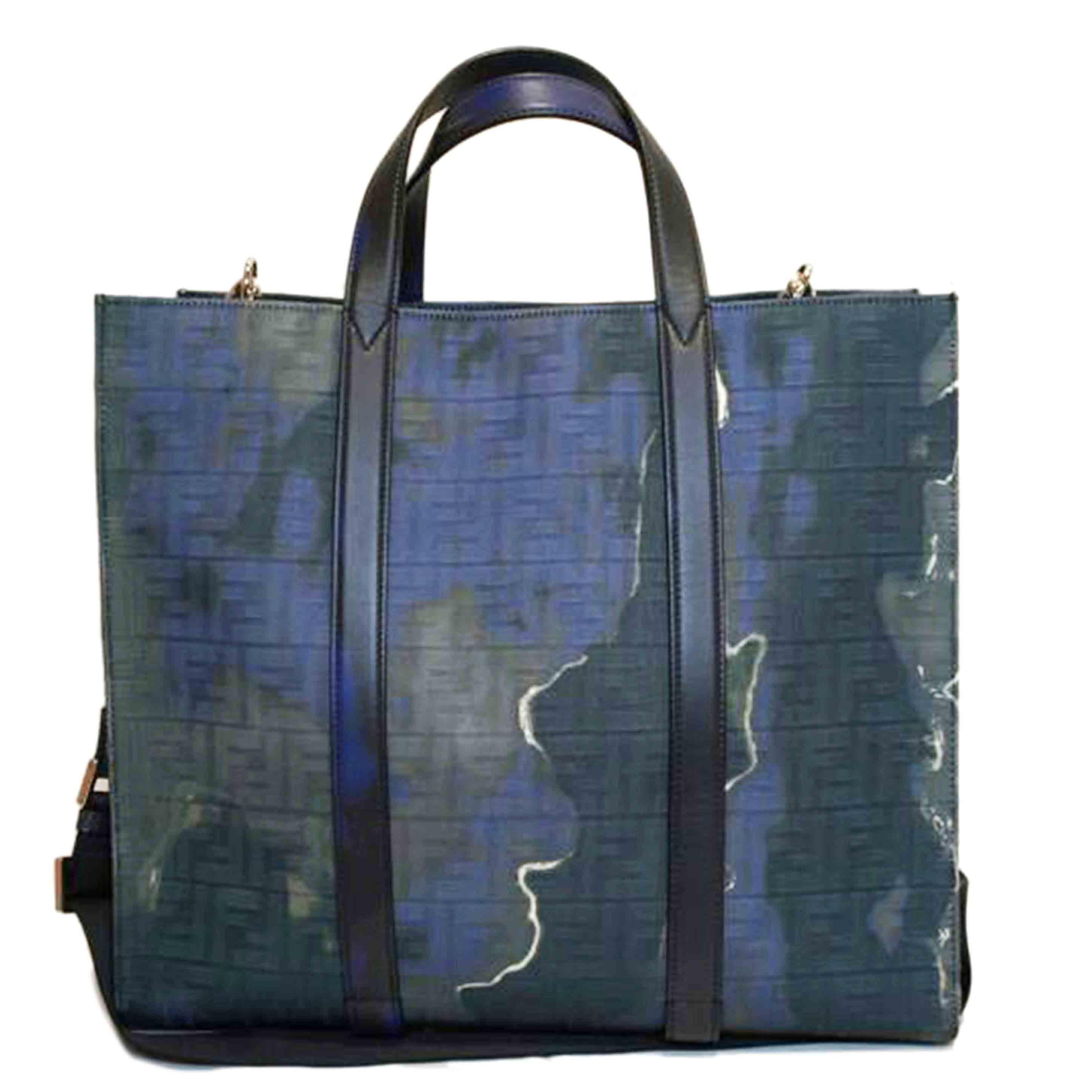 FENDI フェンディ/サンセットジャガードファブリックショッピングトートFFズッカロゴ2WAY//SAランク/92