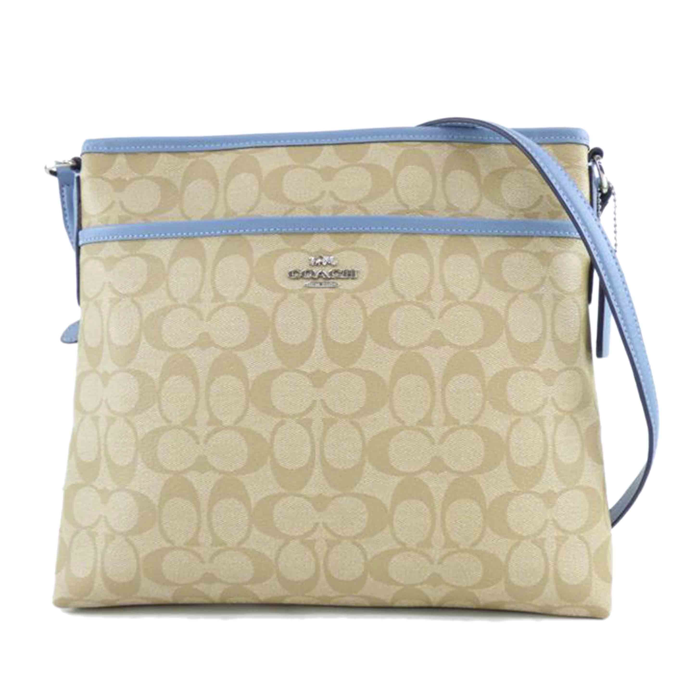 COACH コーチ/シグネチャー/ショルダーバッグ/ベージュ/ブルー/F58297//M17**/ABランク/64