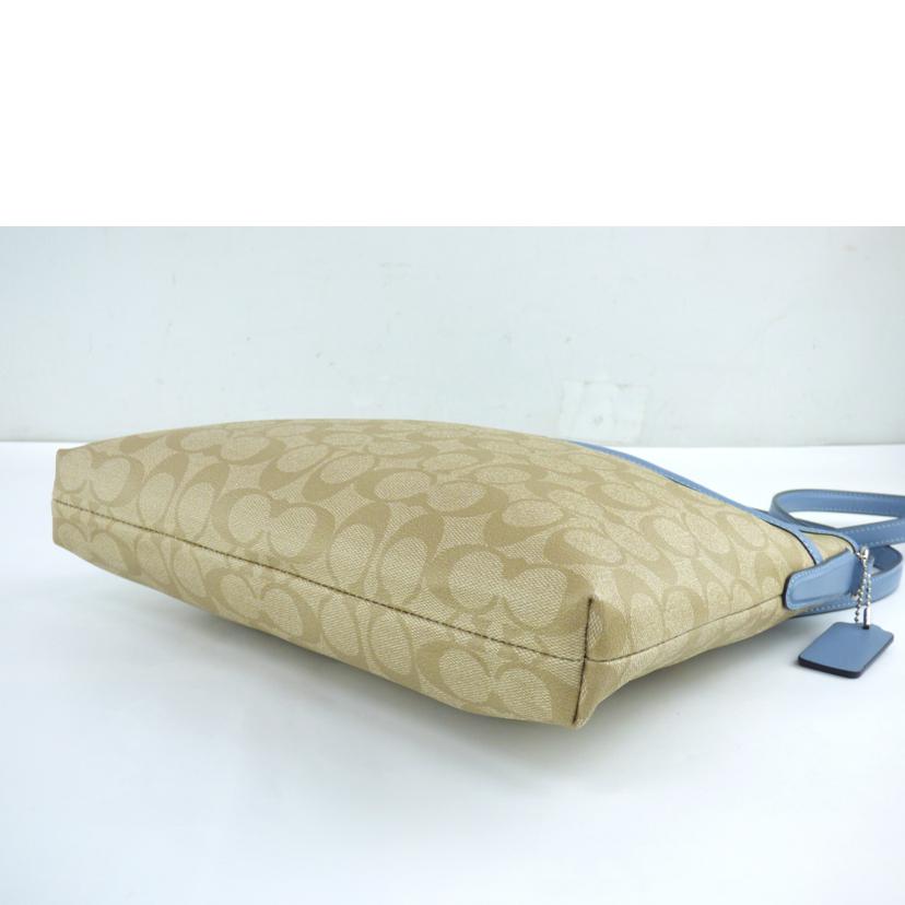 COACH コーチ/シグネチャー/ショルダーバッグ/ベージュ/ブルー/F58297//M17**/ABランク/64