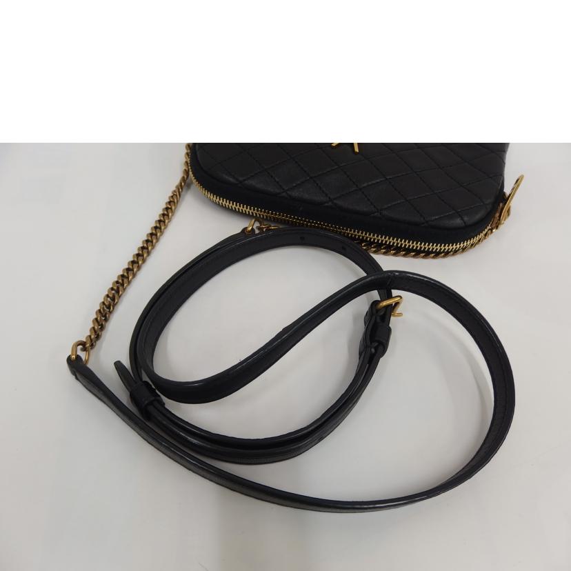 SAINT LAURENT サンローラン/ギャビーステッチチェーンショルダー /黒//ABランク/82