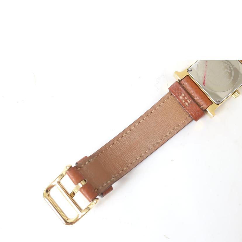 HERMES エルメス/Hウォッチ 革ベルト ゴールド/HH1.201//227****/ABランク/65