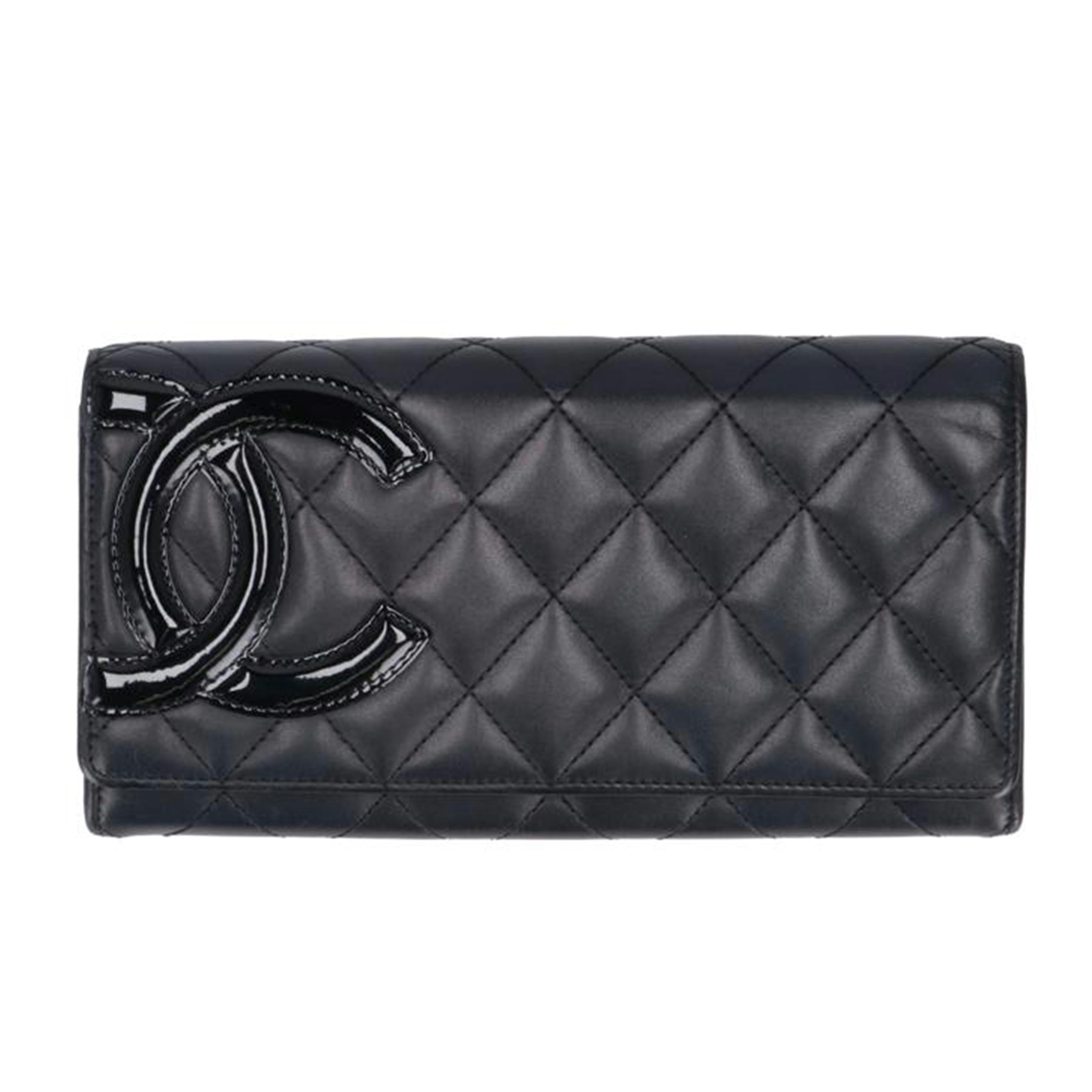 CHANEL シャネル/カンボンライン/ラムスキンフラップウォレット//195*****/ABランク/91