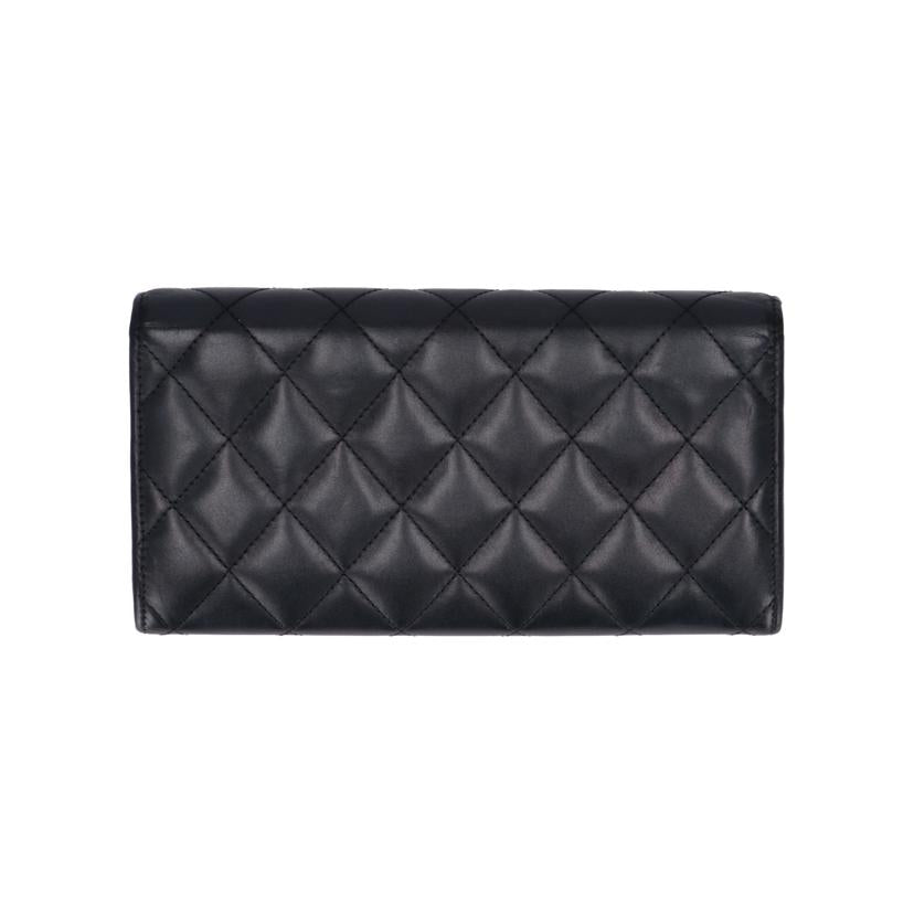 CHANEL シャネル/カンボンライン/ラムスキンフラップウォレット//195*****/ABランク/91